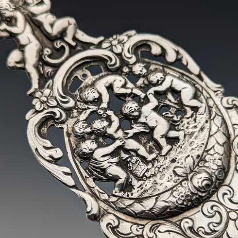 1900 年左右德國古董歐式銀質蛋糕盤 100 克